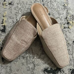 ASOS Design textured material mules size 8